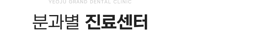 분과별 진료센터