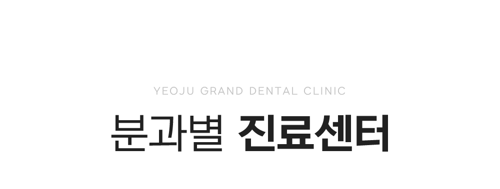분과별 진료센터